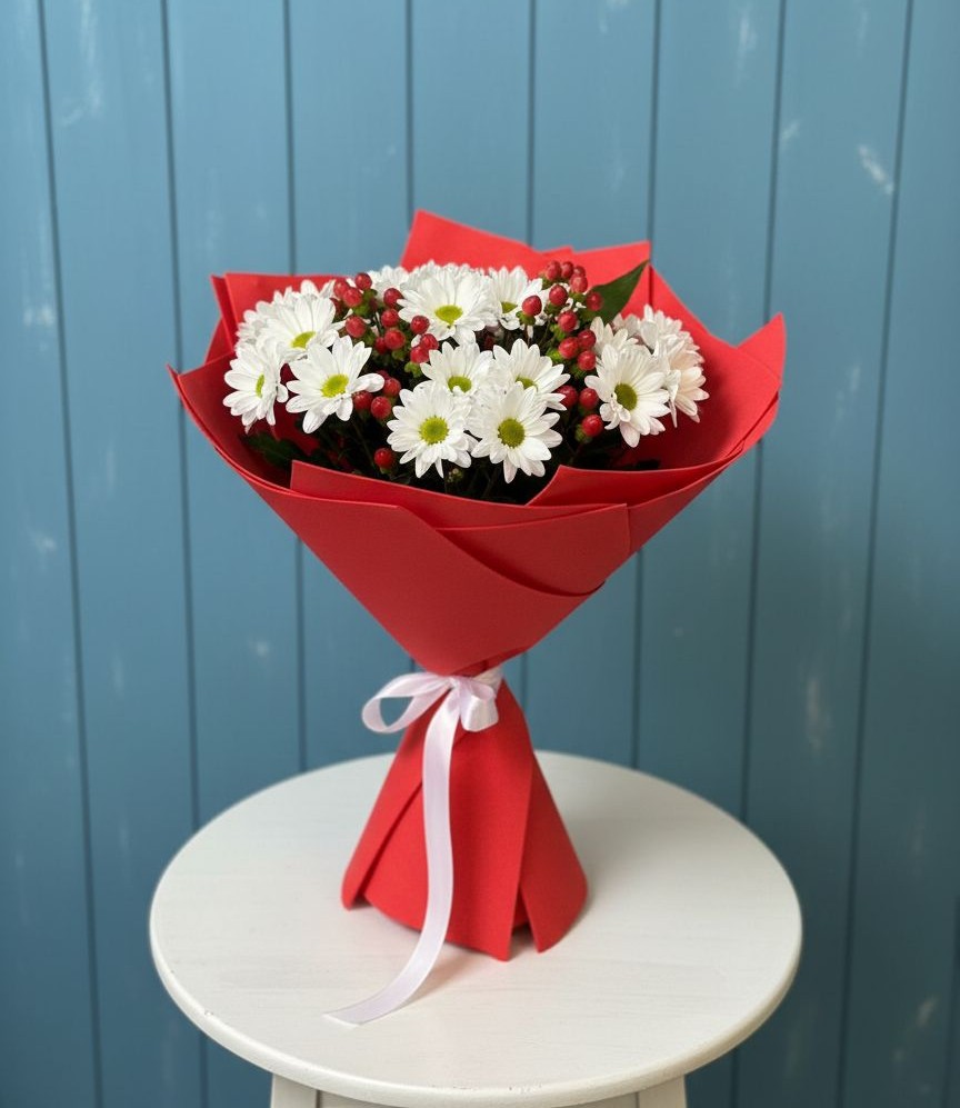 Букет цветов из: Хризантемы в Ессентуки