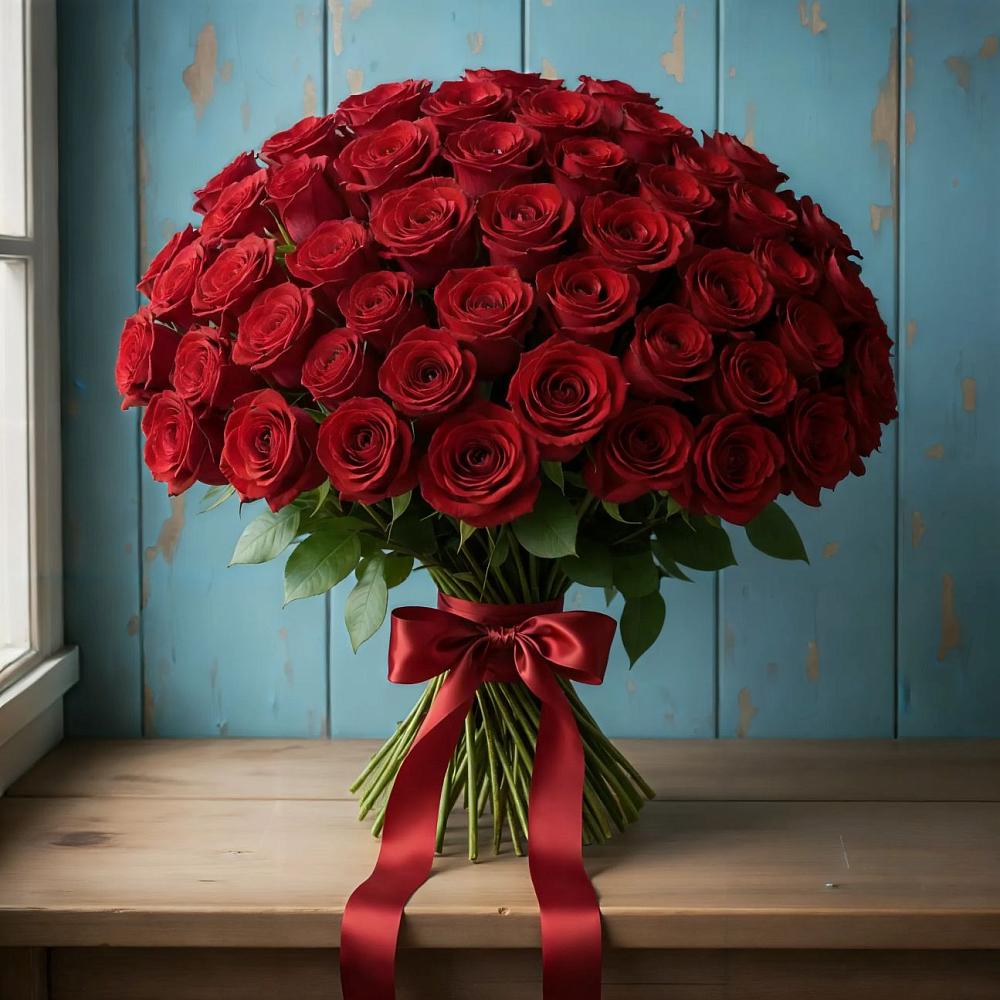 Букет Красные розы Блэк Меджик в Ессентуки