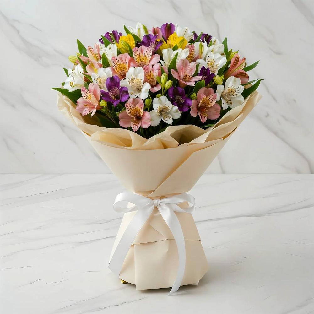 Букет цветов из: Альстромерии в Ессентуки