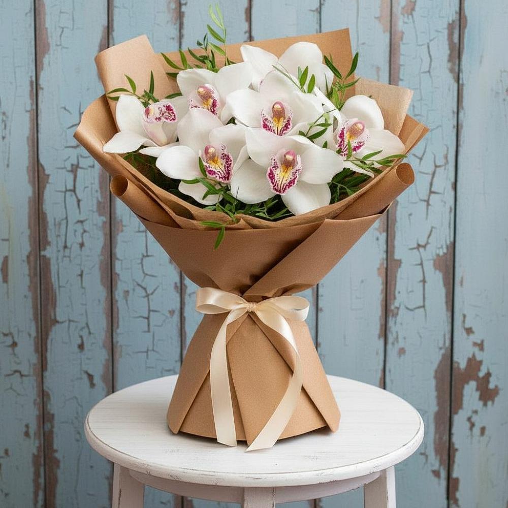 Букет цветов из: Орхидеи и Розы в Ессентуки