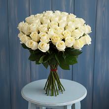 Букет 51 Белая роза Эдлесс Лав в Ессентуки