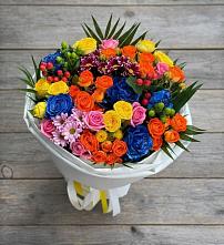 Букет цветов из:  Розы и Хризантемы в Ессентуки