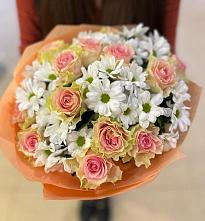 Букет цветов из:  Розы и Хризантемы #REPLACE_PRED# Ессентуки