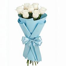 Букет 7 белых роз Проуд в Ессентуки