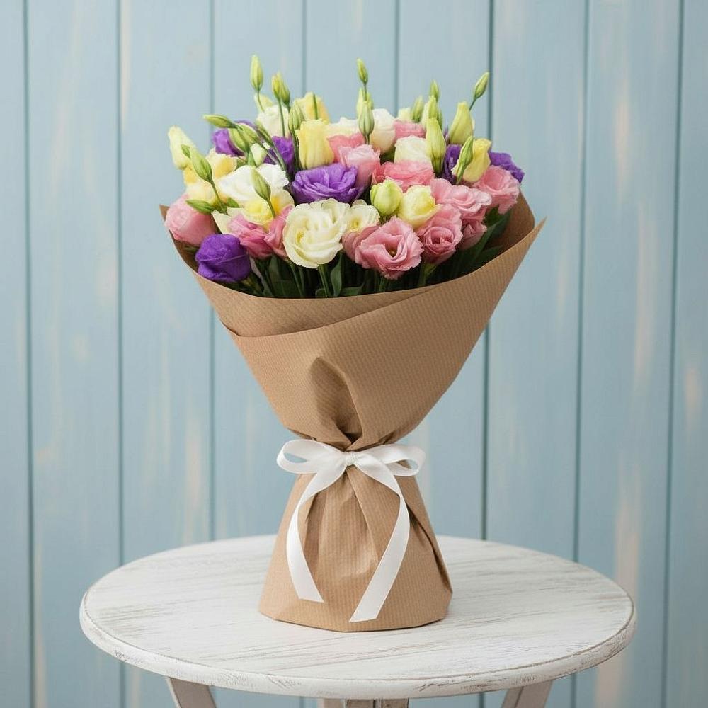 Букет цветов из: Лизиантусы в Ессентуки