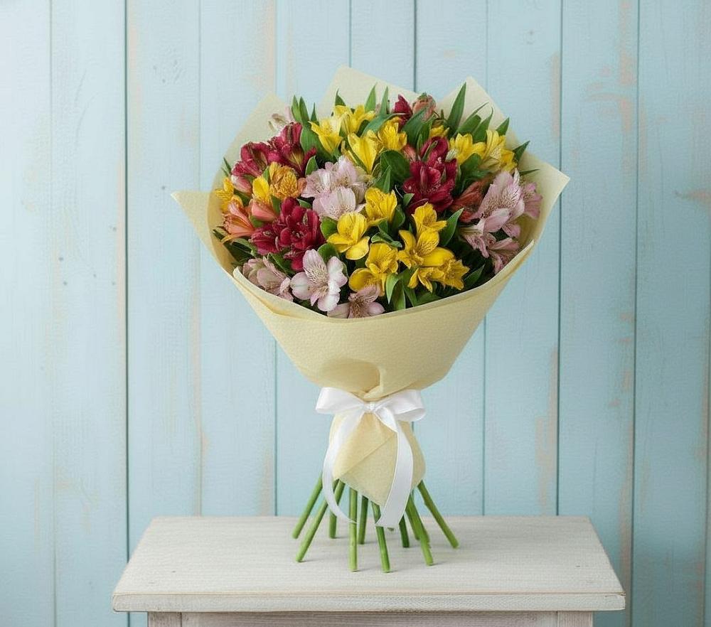 Букет цветов из: Альстромерии в Ессентуки