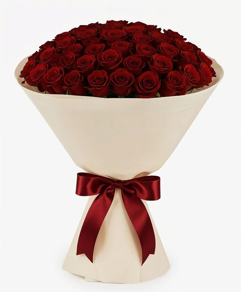 Букет 101 Бордовая роза Блэк Бакарра в Ессентуки
