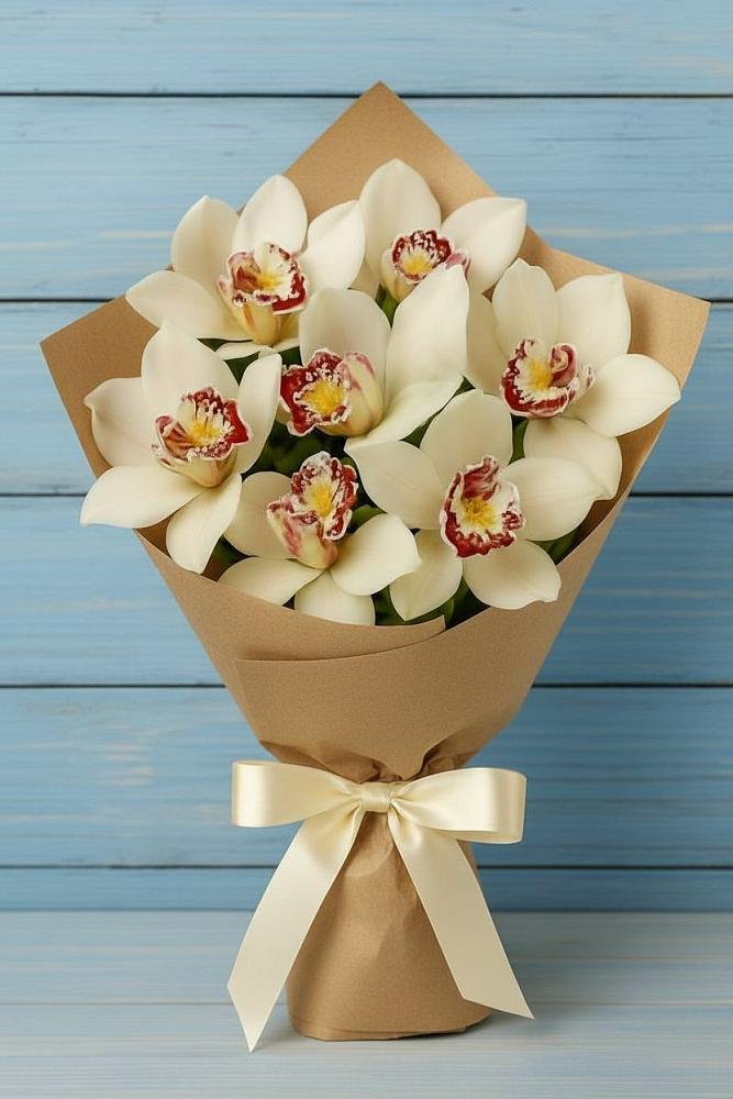 Букет цветов из: Орхидеи и Розы в Ессентуки